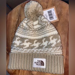 The North Face beanie with Pom Pom “fair isle beanie”